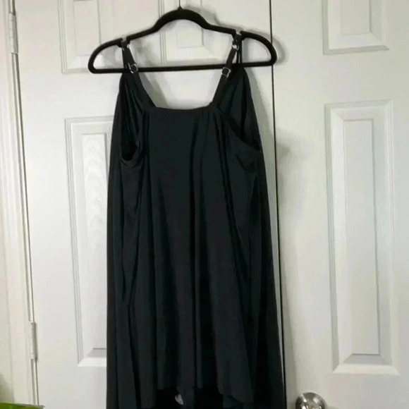 Aqua Green Women's High Neck Swim Dress One Piece Swimsuit UPF 50+ Size 24 - Picture 7 of 16